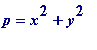 p = x^2+y^2